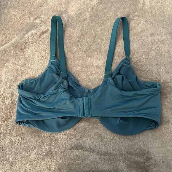 Wacoal Perfect Primer Full Figure Underwire Bra - Dragonfly Teal - Size 38DD - Picture 6 of 10